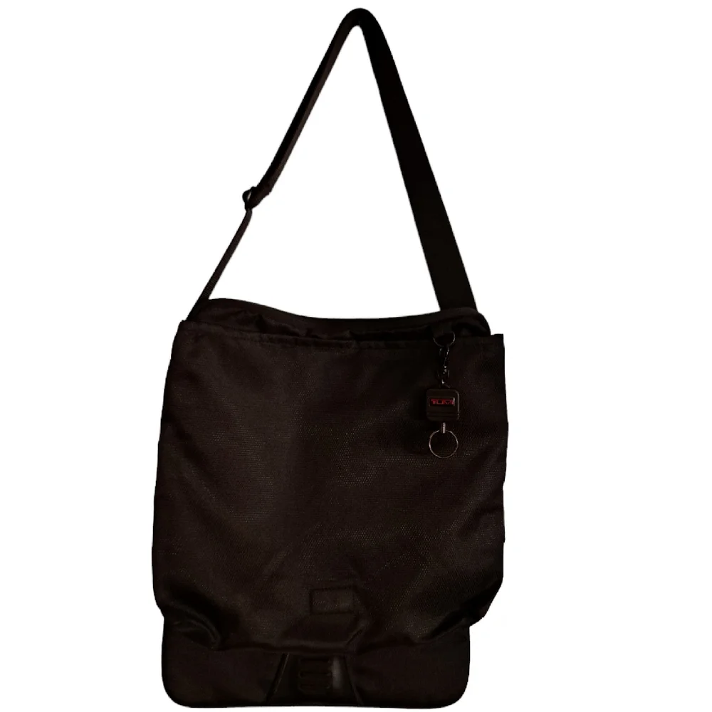Tumi Black Nylon Messenger Bag